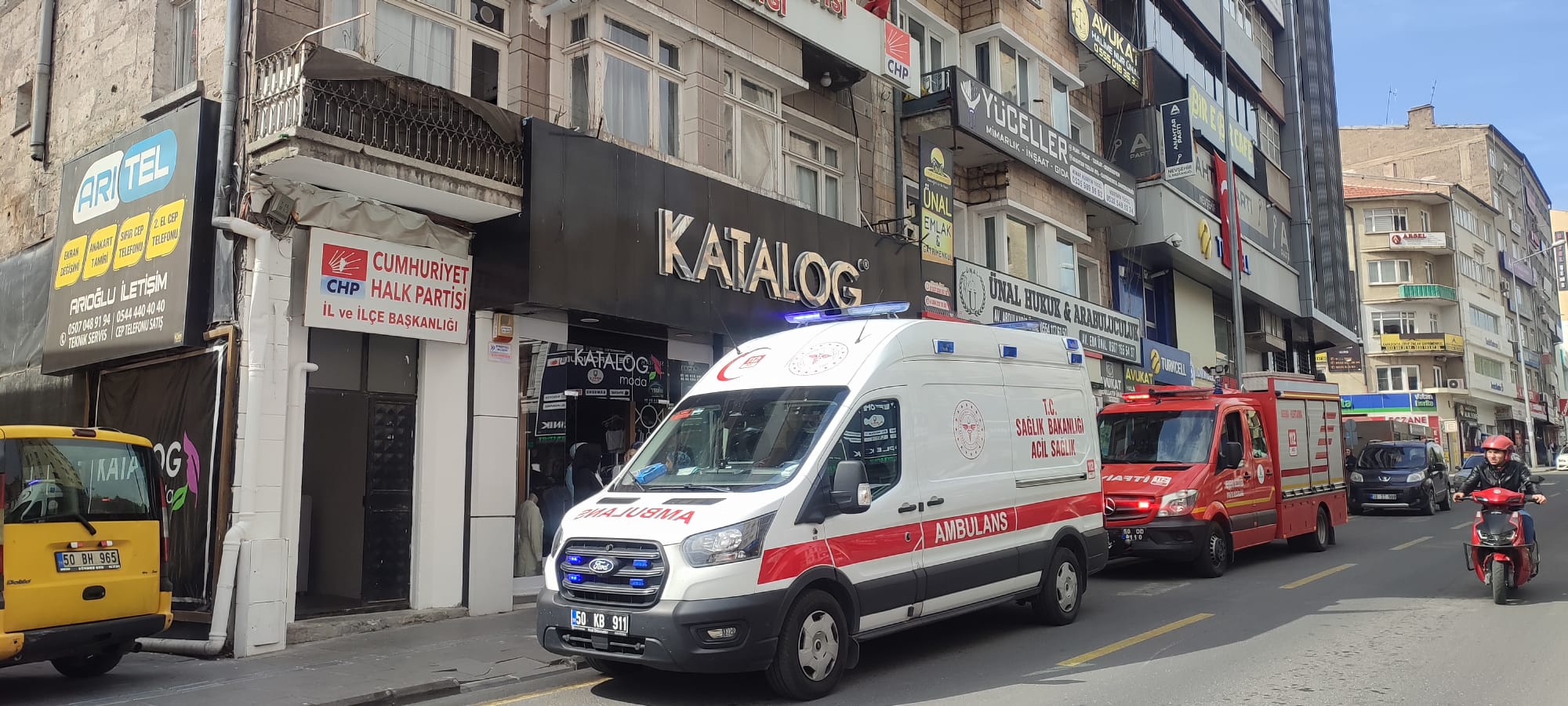 Ambulans ve itfaiyeyi harekete geçiren olay
