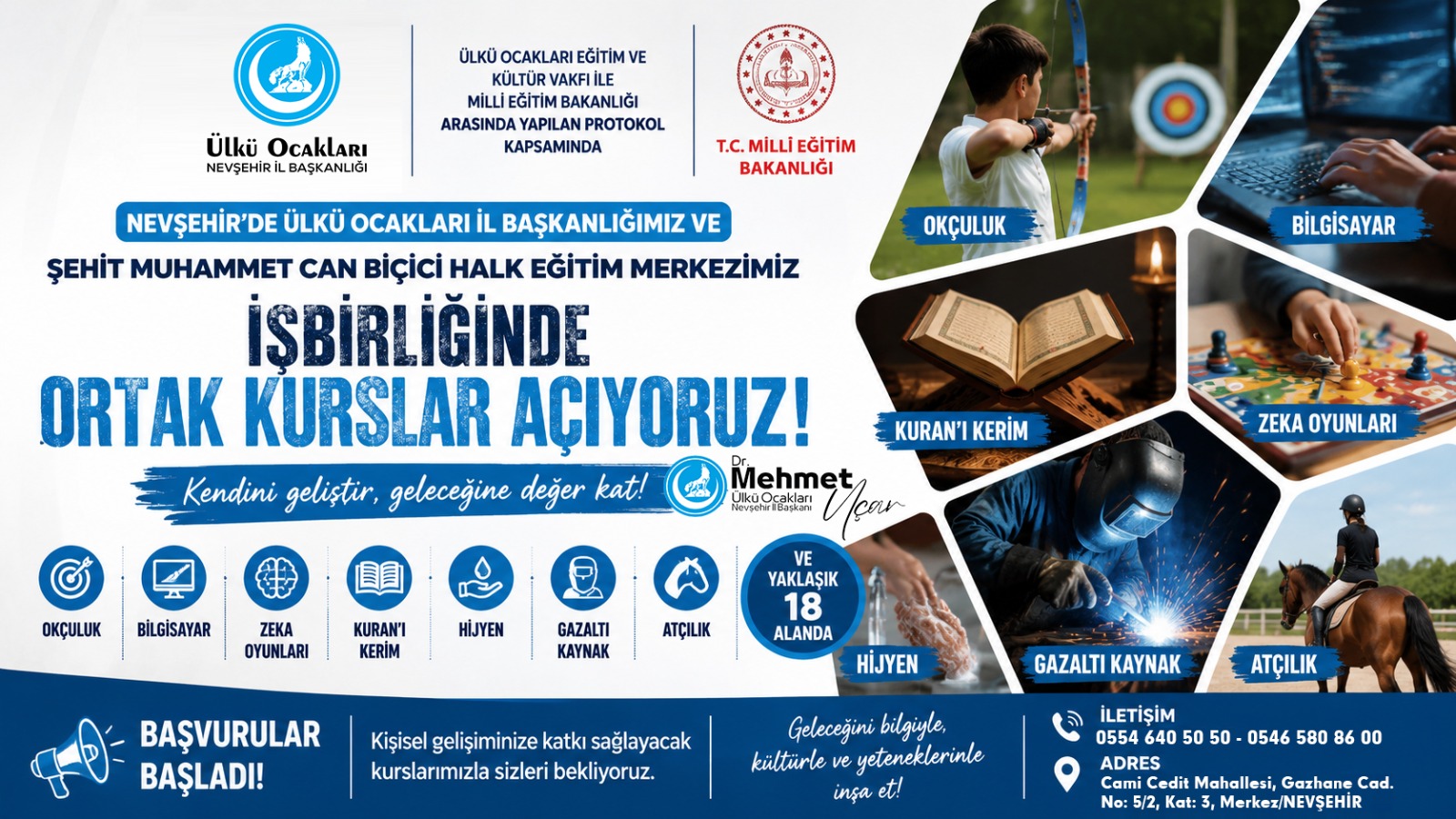 Ülkü Ocakları yaz kursları için düğmeye bastı