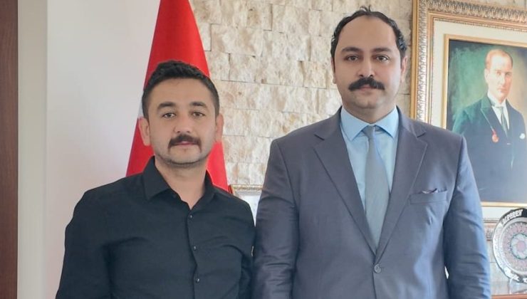 Meteris Haber’den Kaymakam Celepci’ye veda ziyareti