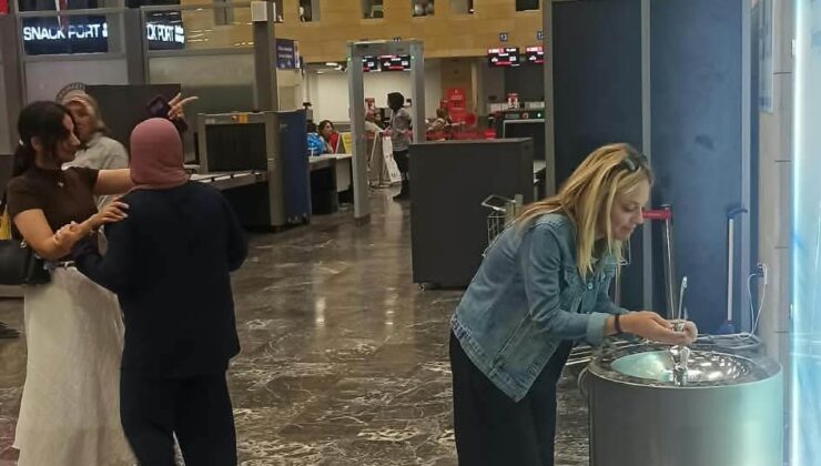 Havalimanında içme suyu artık ücretsiz