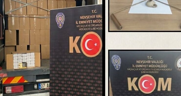 Nevşehir’de kaçakçılık operasyonu! 2 gözaltı
