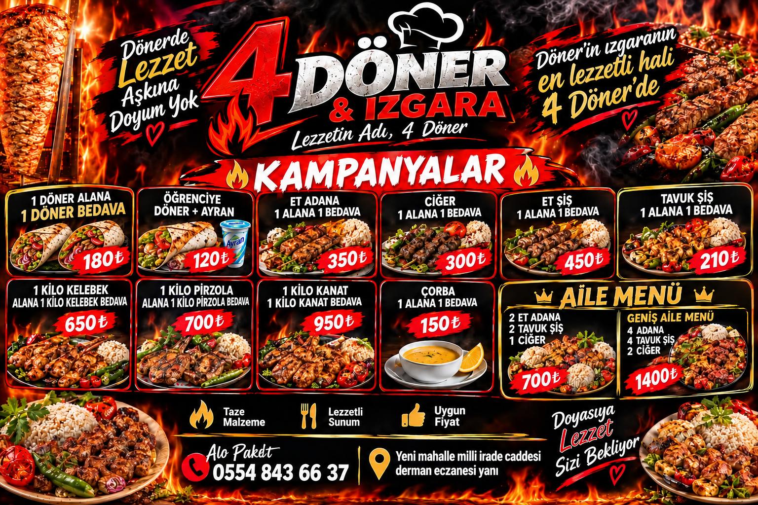 Nevşehir’de “4 DÖNER” fırtınası sürüyor
