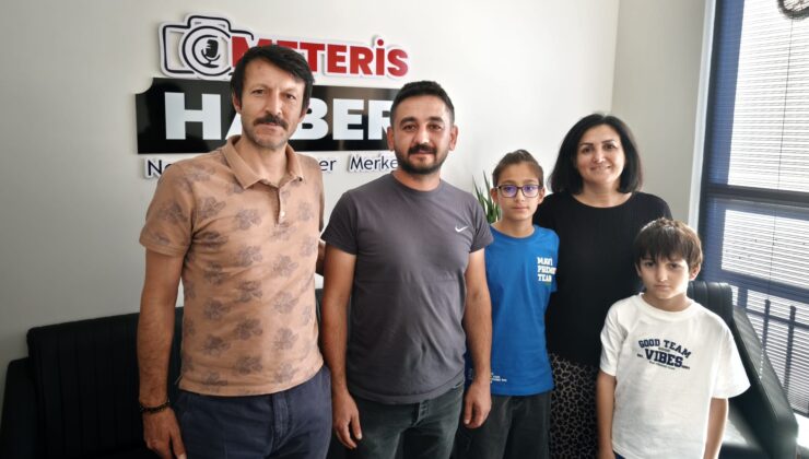 Tarih Öğretmeni Serkan Bulut ve ailesi Meteris Haber’i ziyaret etti
