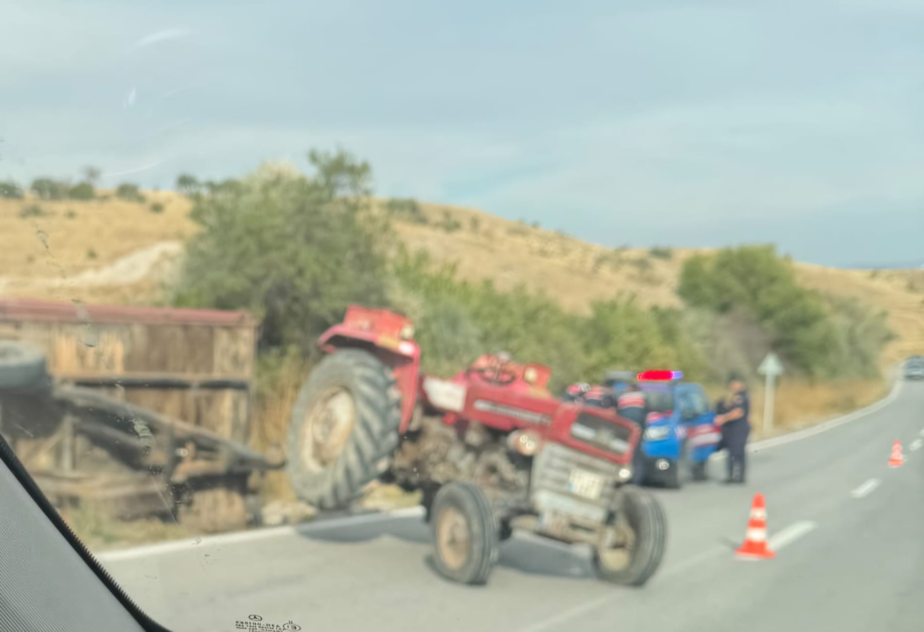 Nevşehir’de traktör devrildi: 1 kişi yaralandı