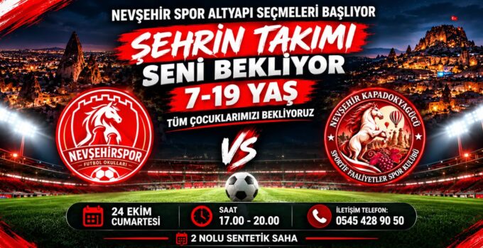 Genç yeteneklere Nevşehirspor kapısı açılıyor
