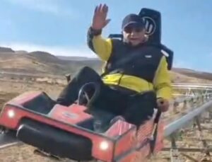 Erciyes’te kızak keyfi Başlıyor! Veysel Hoca test etti